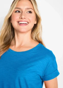 Discount Boxy-Longshirt mit kurzen Ärmeln Damen Shirts & Tops|Basics