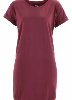Damen bonprix Shirts & Tops|Basics|Boxy-Longshirt mit kurzen Ärmeln