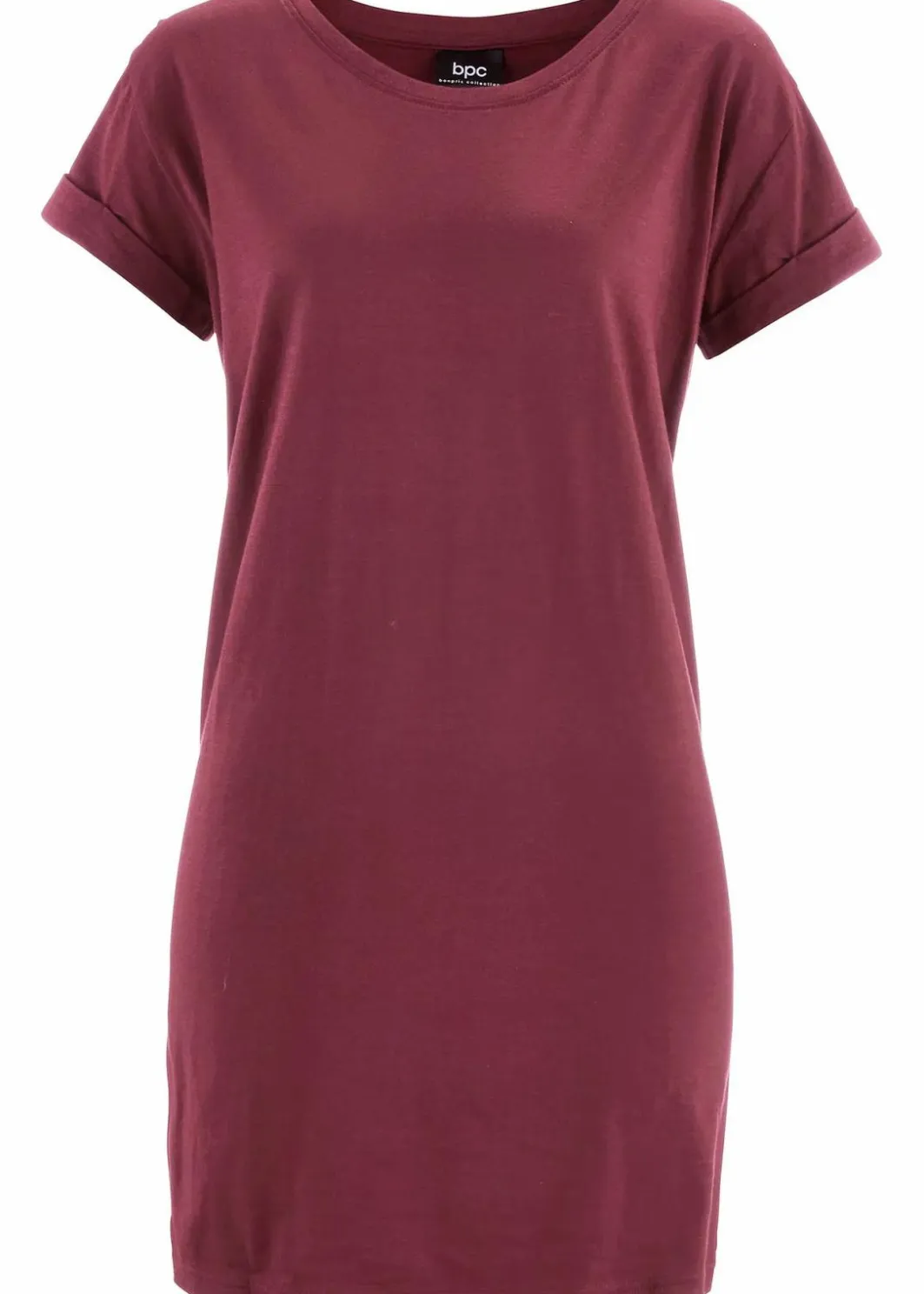 Damen bonprix Shirts & Tops|Basics|Boxy-Longshirt mit kurzen Ärmeln