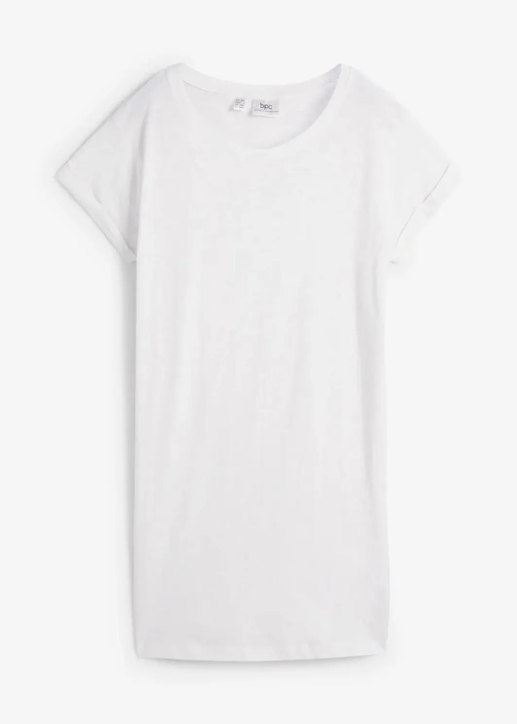 Damen bonprix Shirts & Tops|Basics|Boxy-Longshirt mit kurzen Ärmeln