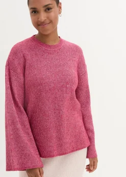 Damen bonprix Bekleidung·Umstandsmode|Strickmode|Boxy-Pullover aus Rippstrick