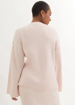 Best Boxy-Pullover aus Rippstrick Damen Bekleidung·Umstandsmode|Strickmode
