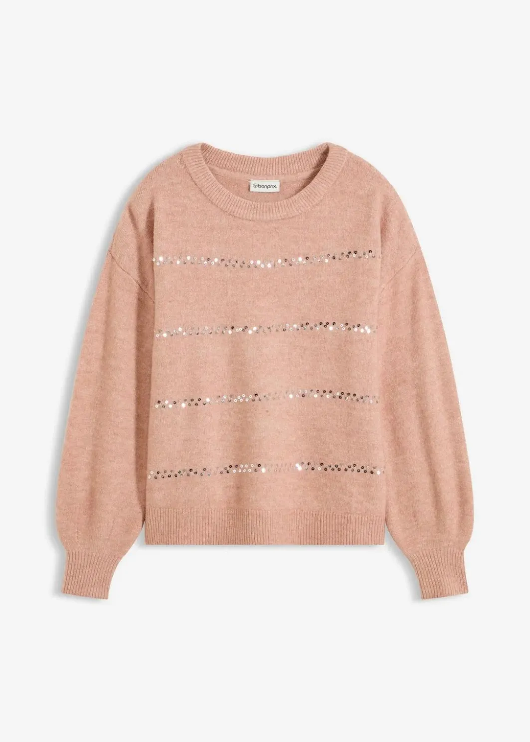 Sale Boxy-Pullover mit Pailletten Damen Bekleidung·Umstandsmode|Strickmode