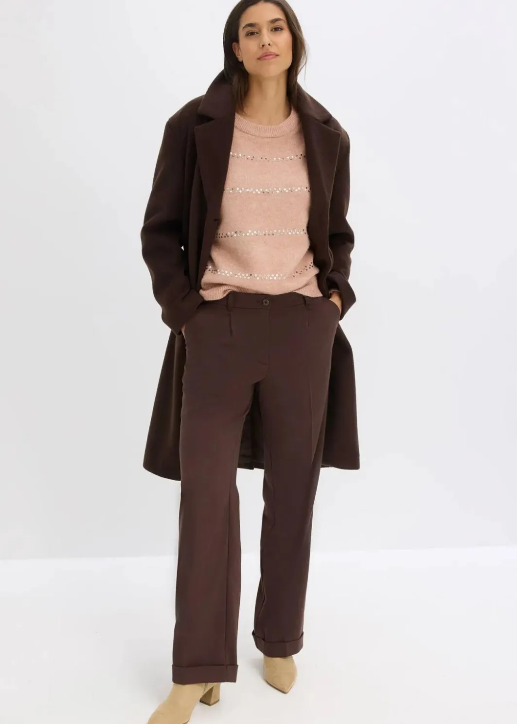 Sale Boxy-Pullover mit Pailletten Damen Bekleidung·Umstandsmode|Strickmode