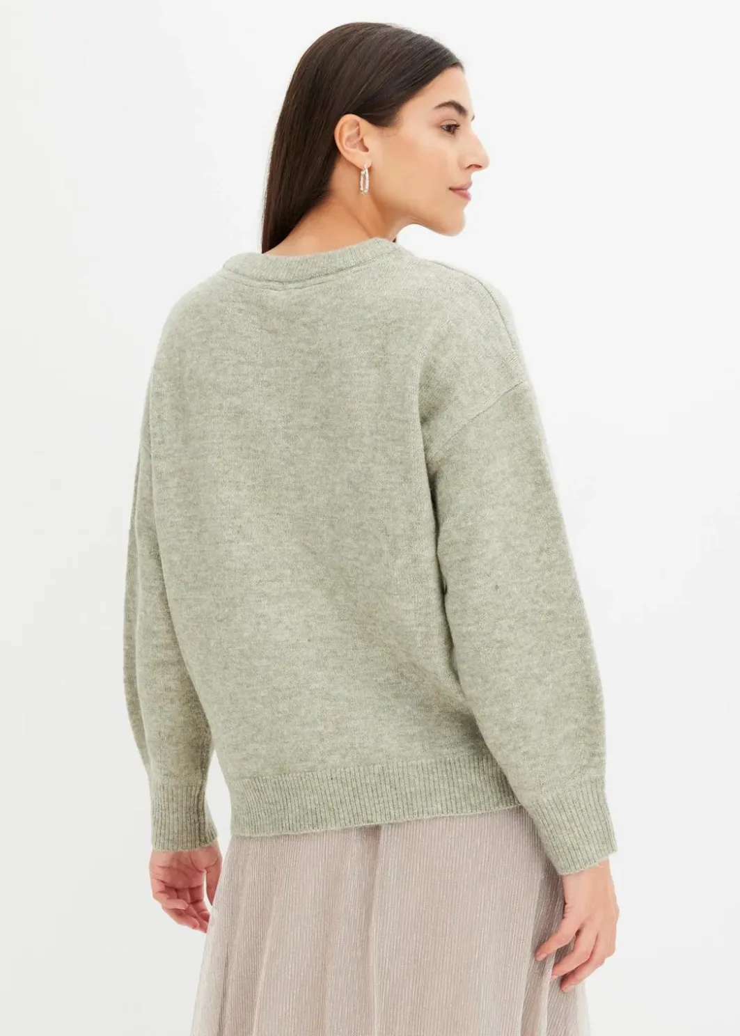 Damen bonprix Bekleidung·Umstandsmode|Strickmode|Boxy-Pullover mit Pailletten