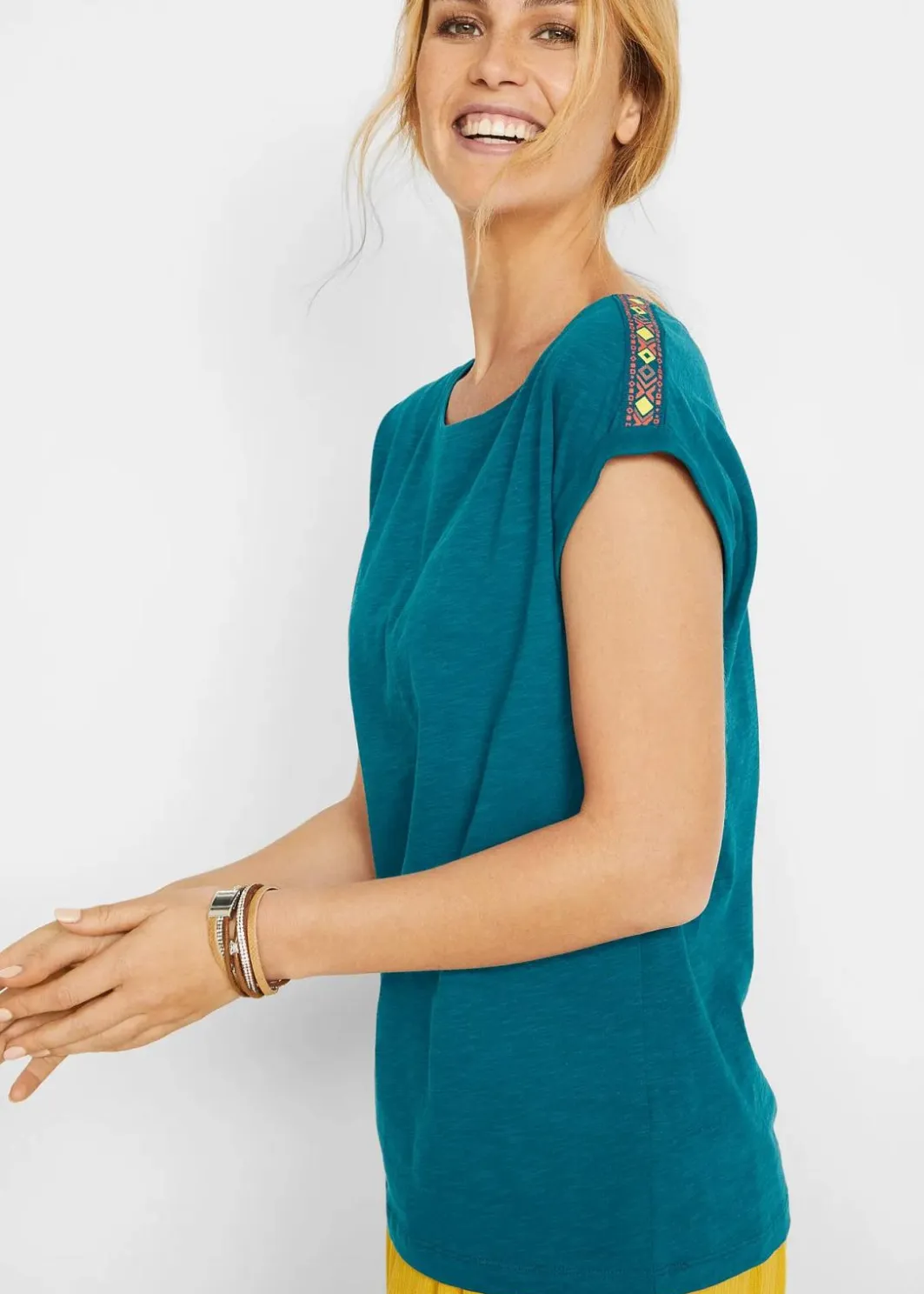 Damen bonprix Nachhaltigere Materialien|Shirts & Tops|Boxy-Shirt
