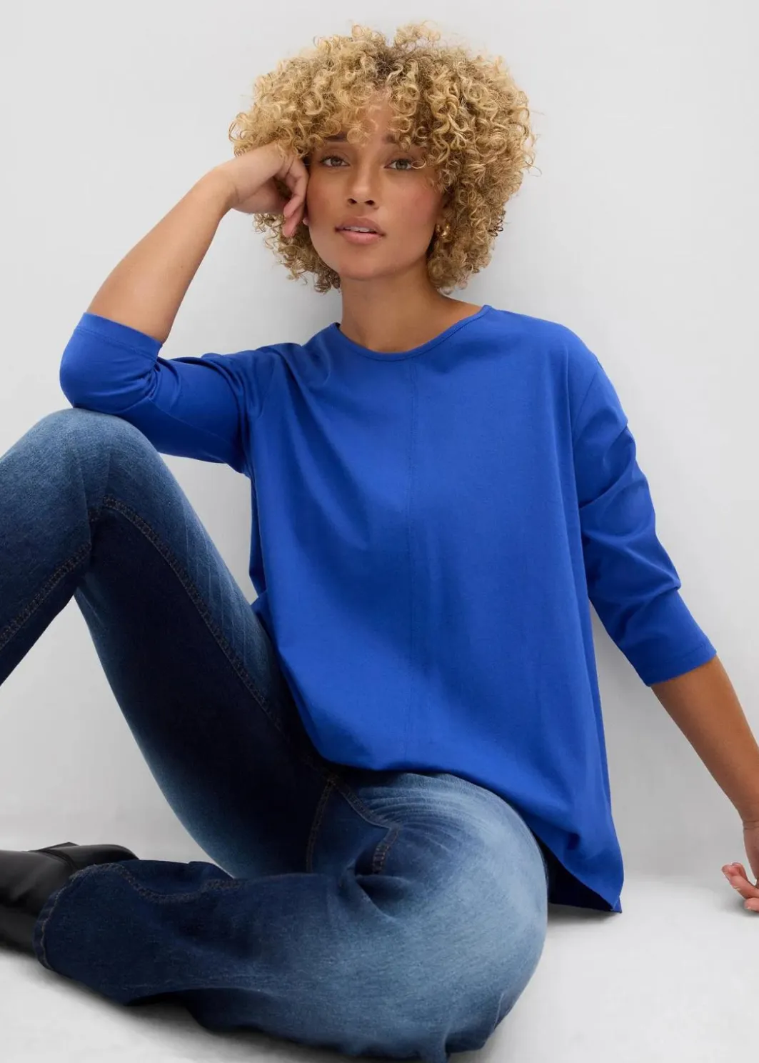 Damen bonprix Shirts & Tops|Boxy-Shirt aus biologischer Baumwolle
