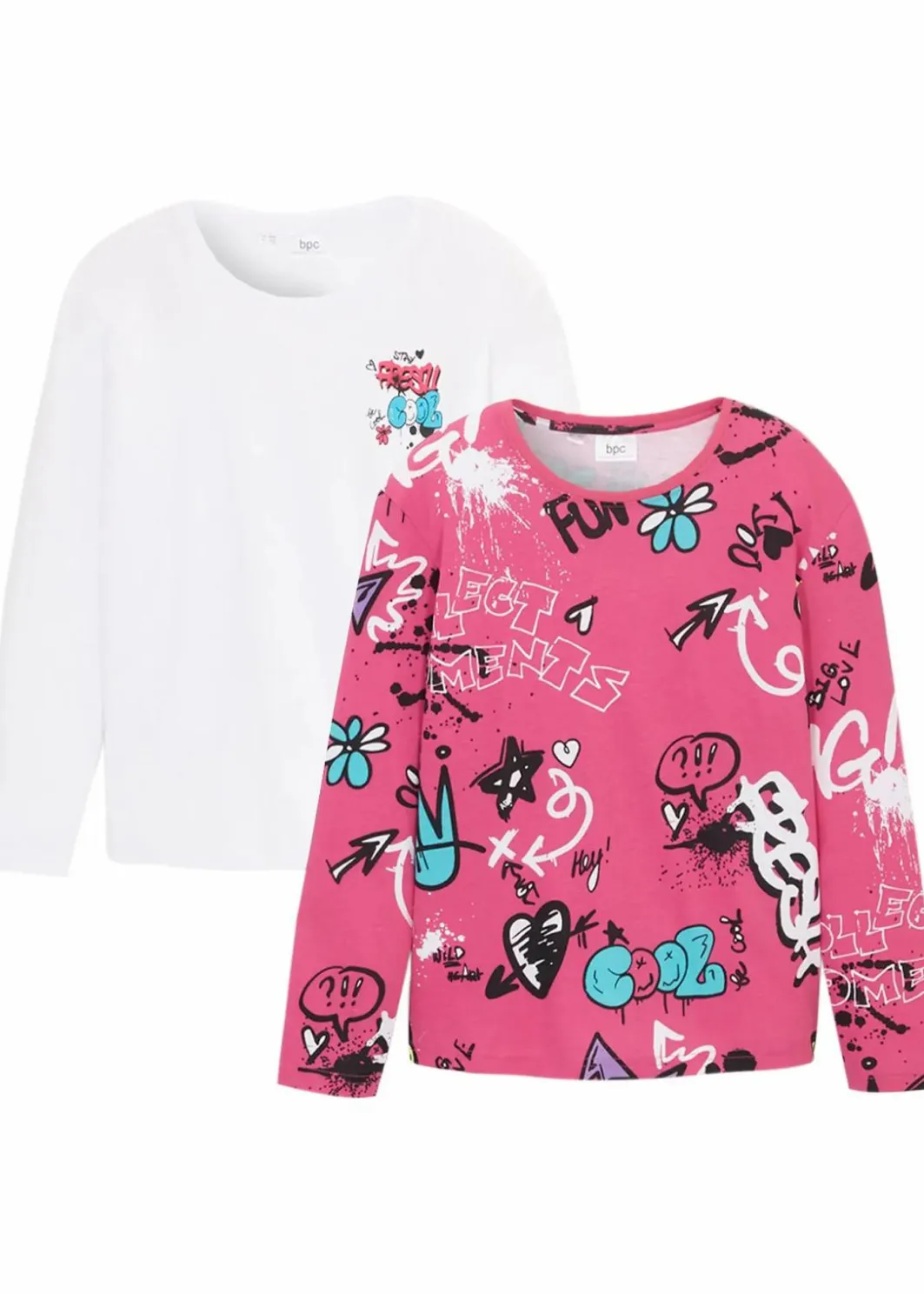 Best Boxy-Shirt aus reiner Bio Baumwolle (2er Pack) Kinder Mädchen 9-16 Jahre·Mehrfachpacks|Mädchen 9-16 Jahre·Shirts & Blusen