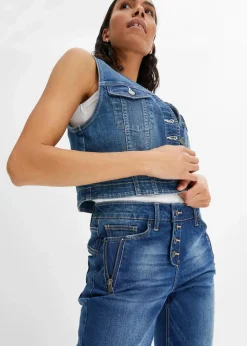 Damen bonprix Bekleidung·Shirts & Tops|Jeans|Boyfriend Jeans Mid Waist