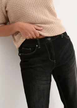 Hot Boyfriend Jeans Mid Waist, Stretch Damen Bekleidung·Shirts & Tops|Jeans