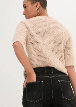 Hot Boyfriend Jeans Mid Waist, Stretch Damen Bekleidung·Shirts & Tops|Jeans