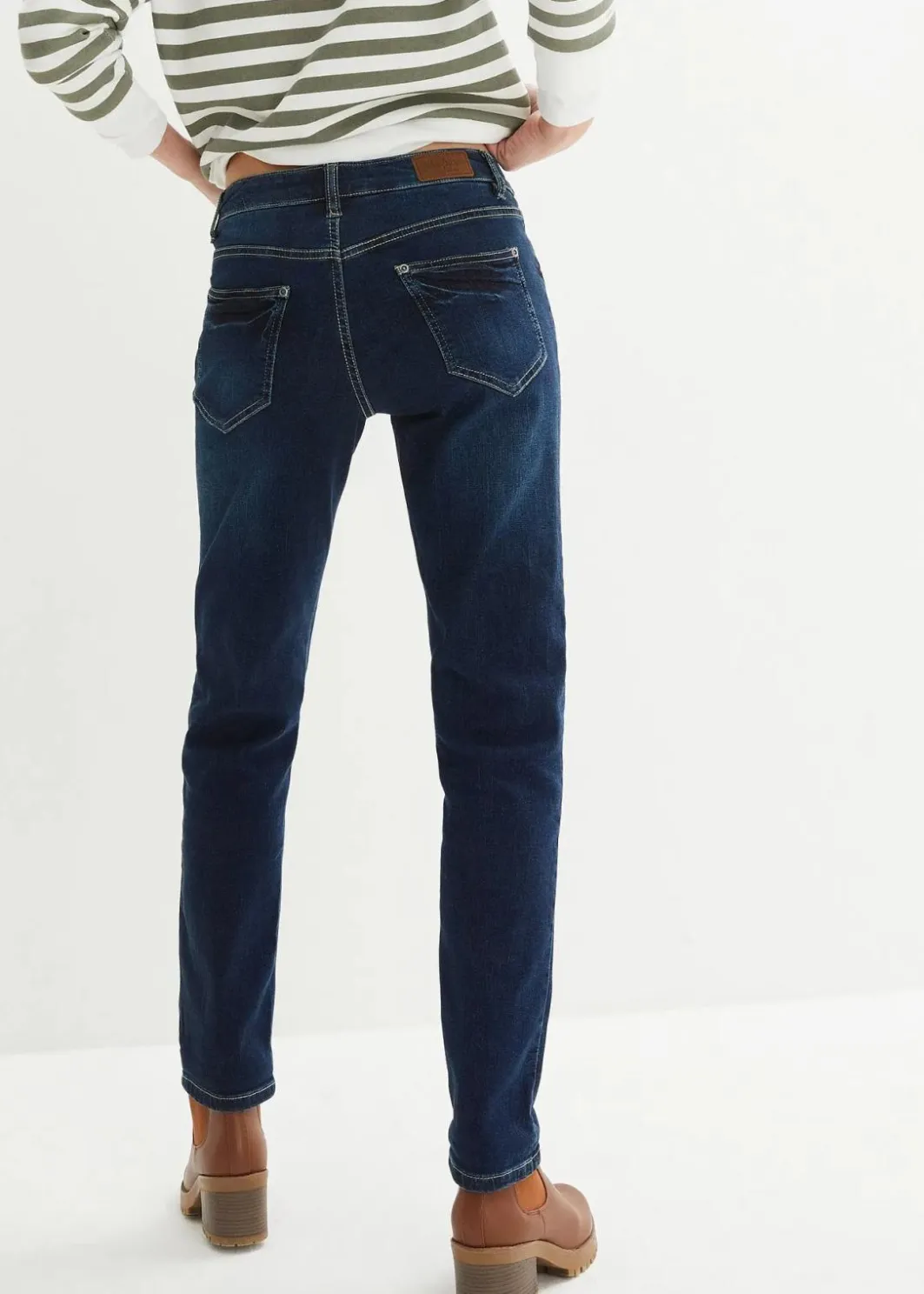 Damen bonprix Bekleidung·Shirts & Tops|Jeans|Boyfriend Jeans Mid Waist, Stretch