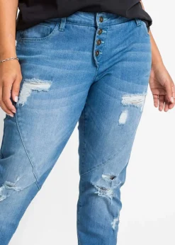 Damen bonprix Bekleidung·Shirts & Tops|Nachhaltigere Materialien|Boyfriend Jeans Mid Waist