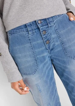 Discount Boyfriend-Jeans Mid Waist Komfort-Stretch Damen Bekleidung·Shirts & Tops|Jeans