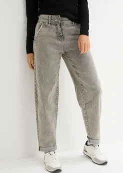 Damen bonprix Bekleidung·Shirts & Tops|Jeans|Boyfriend-Jeans mit Vintagewaschung