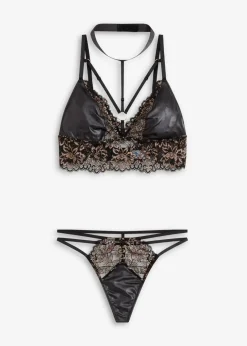 Damen bonprix Wäsche·Erotikwäsche|Wäsche·Bhs|Bralette + String (2-tlg.Set)