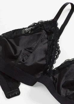 Sale Bralette aus glänzendem Material Damen Bhs|Dessous