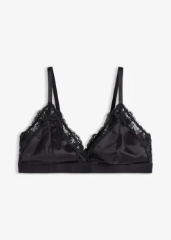 Damen bonprix Bhs|Dessous|Bralette aus glänzendem Material