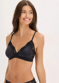 Damen bonprix Bhs|Dessous|Bralette aus glänzendem Material