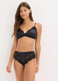 Damen bonprix Bhs|Dessous|Bralette aus glänzendem Material