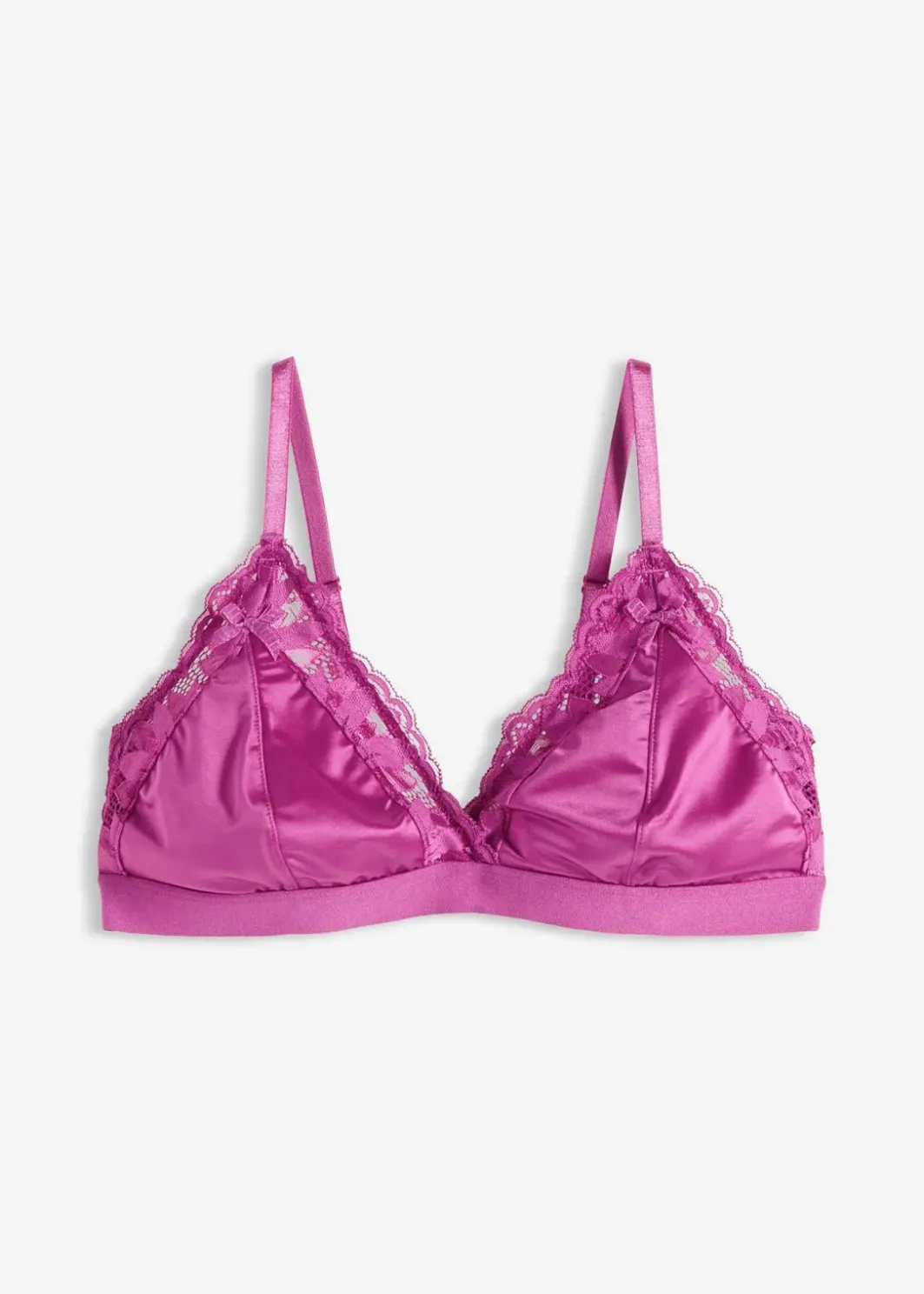 Bralette aus glänzendem Material Damen Dessous|Bhs