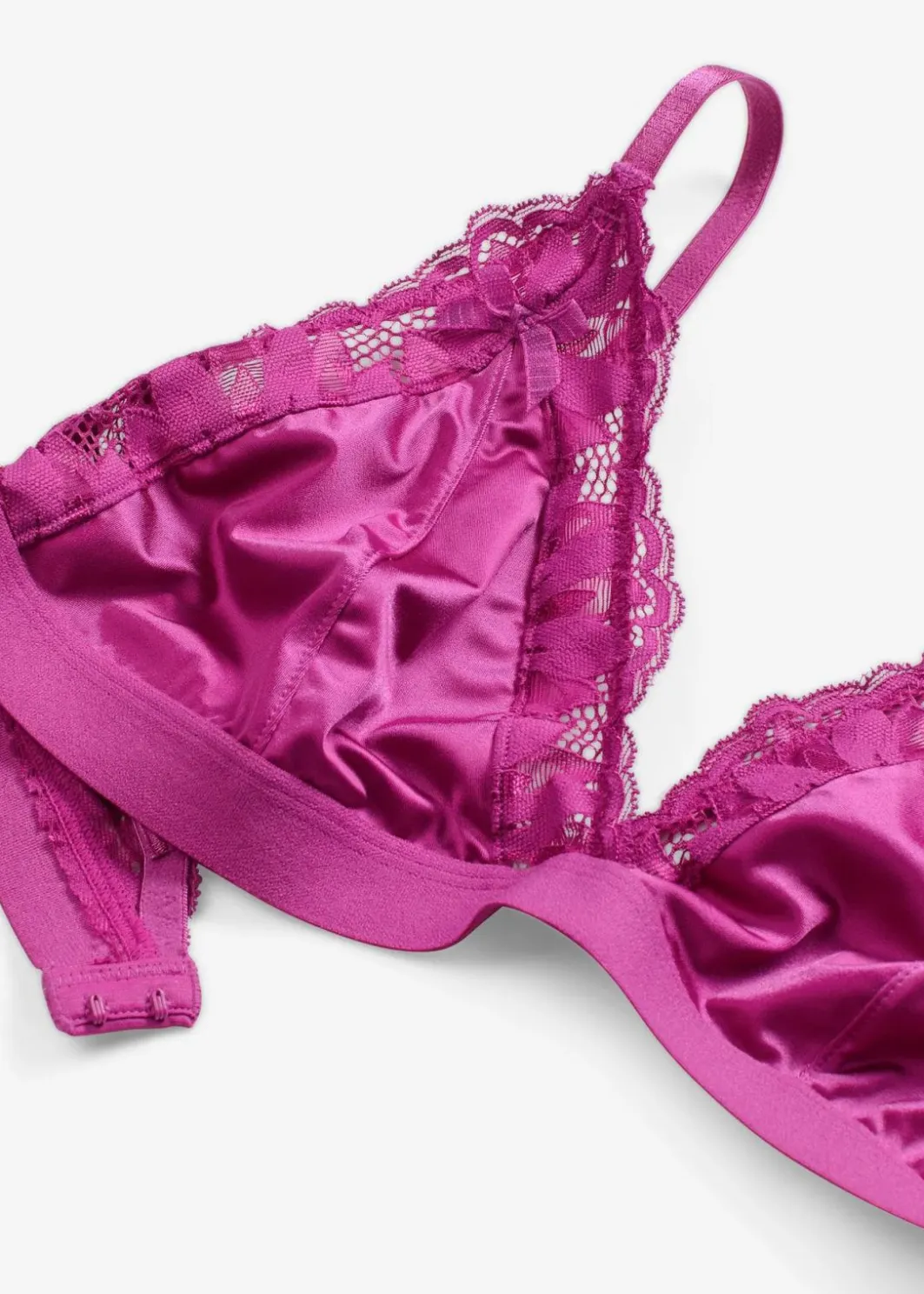 Bralette aus glänzendem Material Damen Dessous|Bhs
