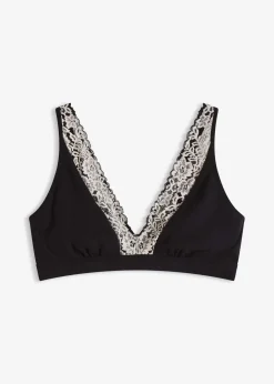 Outlet Bralette ohne Bügel mit Bio-Baumwolle und Spitze Damen Wäsche·Baumwollunterwäsche|Nachhaltigere Materialien