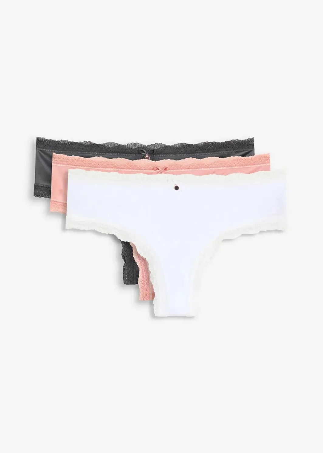 Damen bonprix Wäsche·Dessous|Wäsche·Höschen|Brazilslip mit Glanzeffekt (3er Pack)