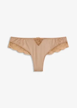 Damen bonprix Wäsche·Dessous|Wäsche·Höschen|Brazilslip mit Glanzeffekt