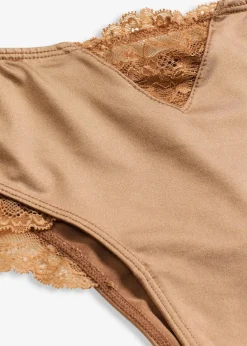 Damen bonprix Wäsche·Dessous|Wäsche·Höschen|Brazilslip mit Glanzeffekt