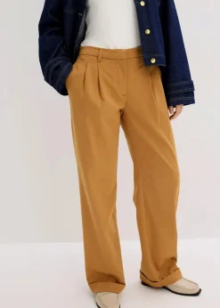 Hot Bundfaltenhose Damen Bekleidung·Kleider|Hosen