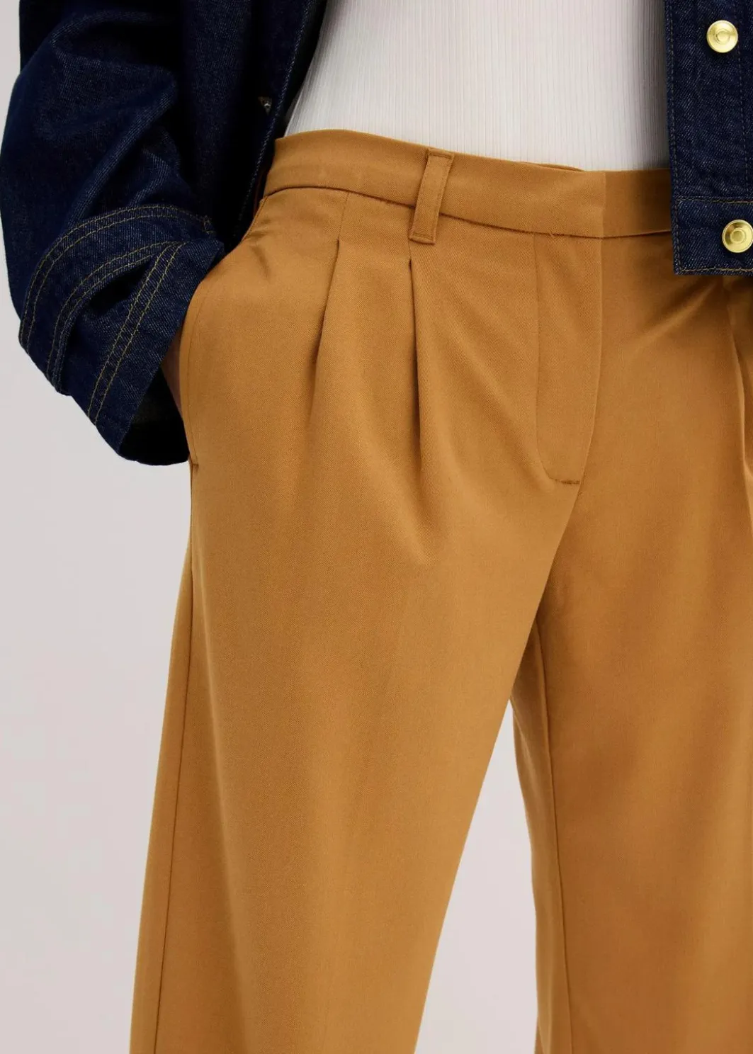 Hot Bundfaltenhose Damen Bekleidung·Kleider|Hosen