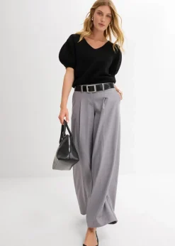 Damen bonprix Hosen|Bekleidung·Kleider|Bundfaltenhose