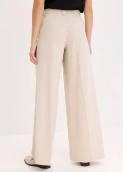 Clearance Bundfaltenhose aus fließendem Viskose-Mix Damen Hosen|Bekleidung·Kleider