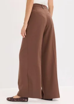 Damen bonprix Bekleidung·Kleider|Hosen|Bundfaltenhose aus fließendem Viskose-Mix