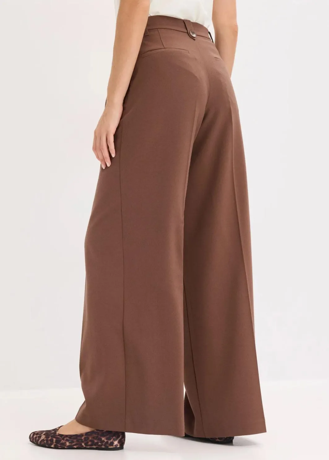 Damen bonprix Bekleidung·Kleider|Hosen|Bundfaltenhose aus fließendem Viskose-Mix