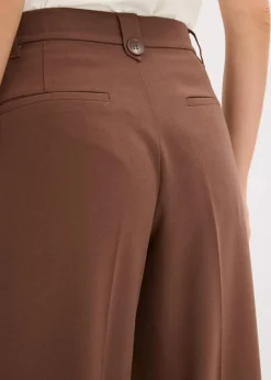 Damen bonprix Bekleidung·Kleider|Hosen|Bundfaltenhose aus fließendem Viskose-Mix