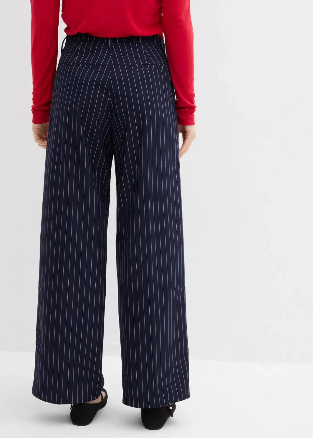 Damen bonprix Bekleidung·Kleider|Zweiteiler & Sets|Bundfaltenhose aus Viskose-Mix