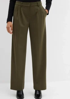 Hot Bundfaltenhose aus Viskose-Mix Damen Bekleidung·Kleider|Hosen
