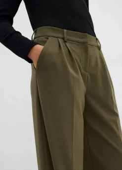 Hot Bundfaltenhose aus Viskose-Mix Damen Bekleidung·Kleider|Hosen
