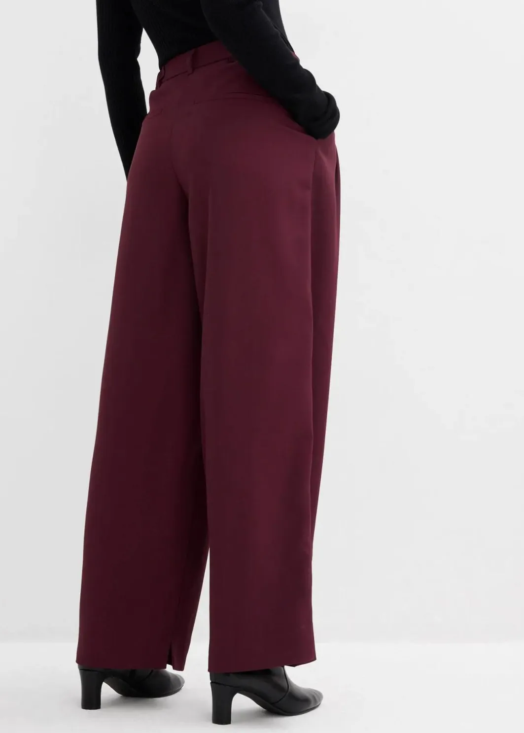 Damen bonprix Bekleidung·Kleider|Hosen|Bundfaltenhose mit Bequembund und Schlitz