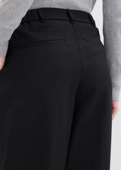 Damen bonprix Hosen|Bekleidung·Kleider|Bundfaltenhose mit Bequembund und Schlitz