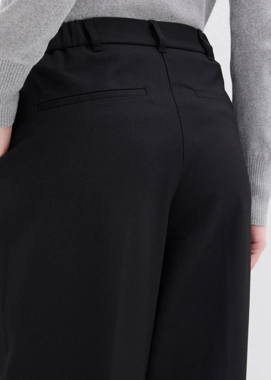 Damen bonprix Hosen|Bekleidung·Kleider|Bundfaltenhose mit Bequembund und Schlitz