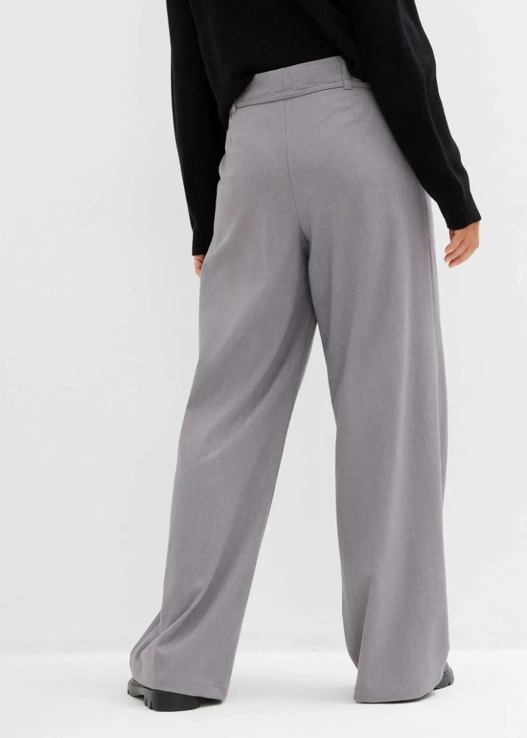 Hot Bundfaltenhose mit Bindeband Damen Nachhaltigere Materialien|Hosen