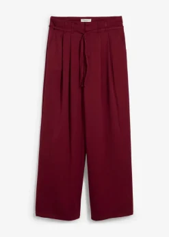 Damen bonprix Bekleidung·Kleider|Hosen|Bundfaltenhose mit Bindeband