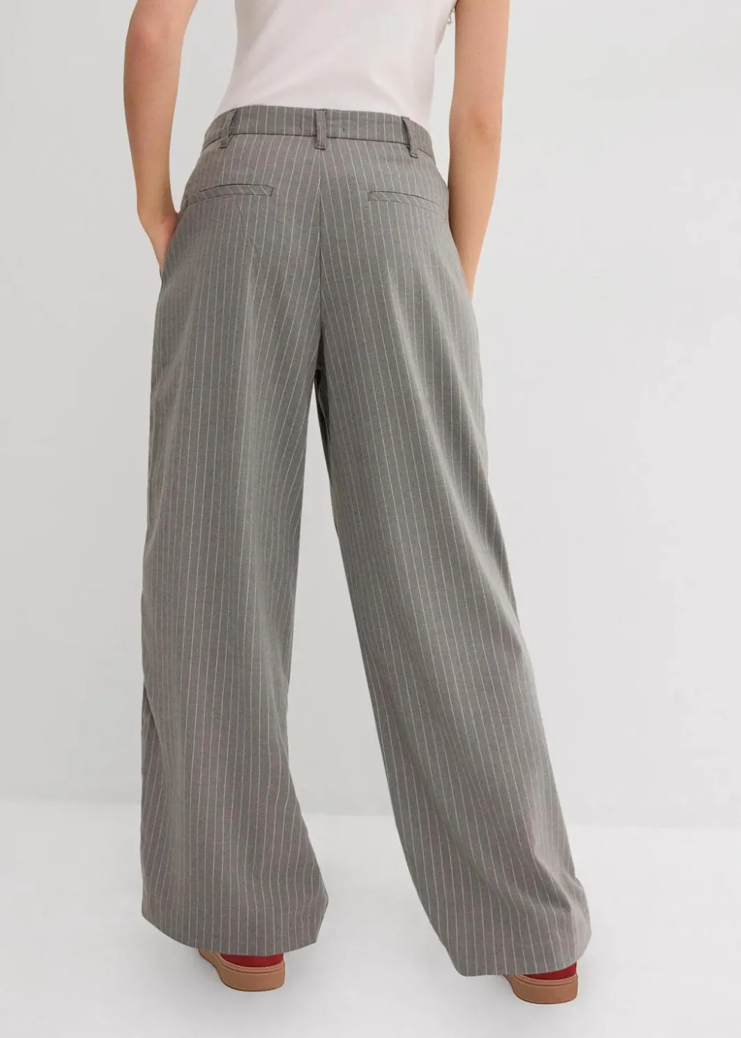 Damen bonprix Bekleidung·Kleider|Hosen|Bundfaltenhose mit Kontraststreifen