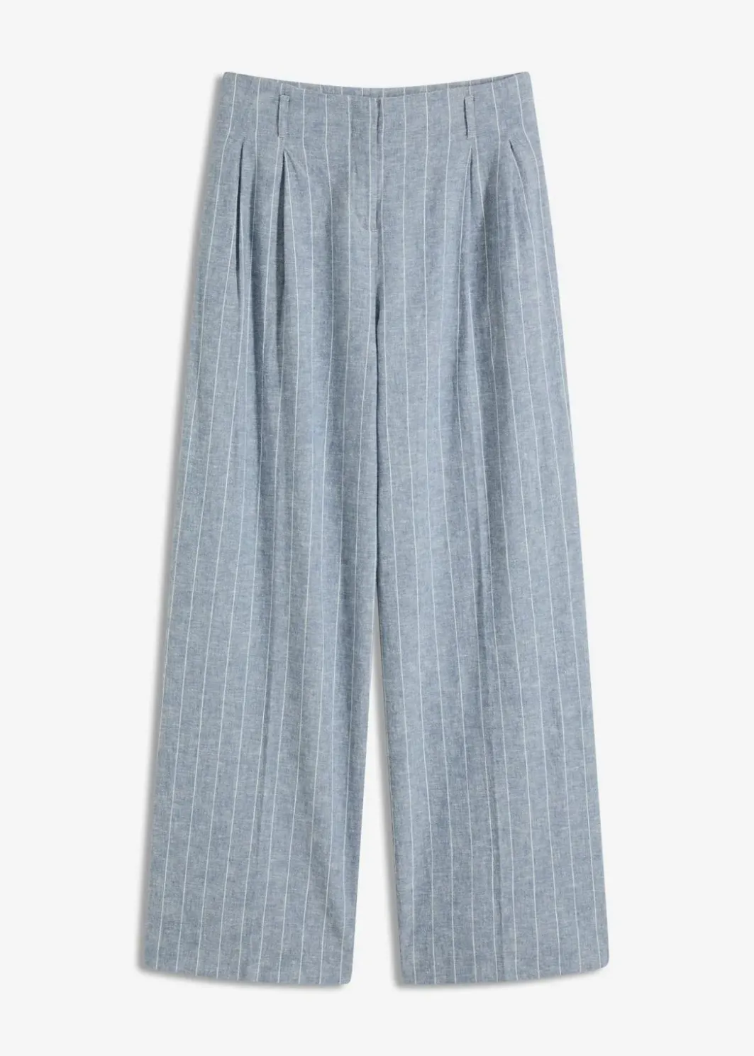Damen bonprix Hosen|Bekleidung·Kleider|Bundfaltenhose mit Leinenanteil