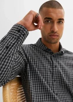 Outlet Business-Hemd aus reiner Baumwolle, Regular Fit Herren Große Größen|Hemden
