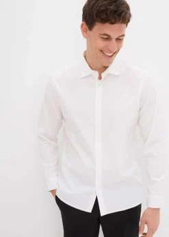 Herren bonprix Große Größen|Hemden|Business-Hemd aus reiner Baumwolle, Regular Fit