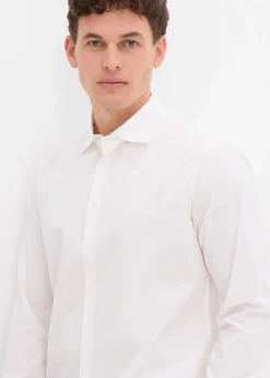 Herren bonprix Große Größen|Hemden|Business-Hemd aus reiner Baumwolle, Regular Fit